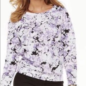 💜JUICY COUTURE💜MARBLE PRINT SCUBA SWEATSHIRT💜